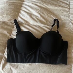 Black Strapless Bra